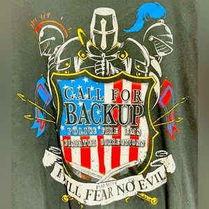 “Call for Backup”, Relentless Defender Brand, Size 3XL